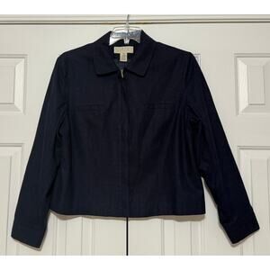 Vintage Norton McNaughton Long Sleeve Navy Blue Jacket, Size 14